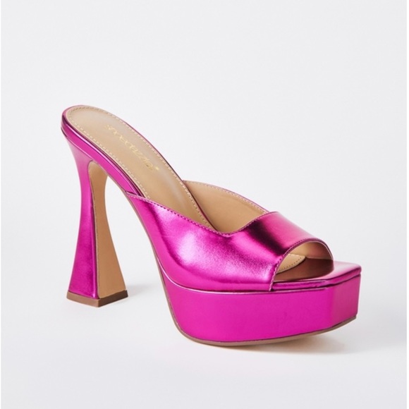 Cassia heeled mule by Just Fab size 8 - Picture 2 of 5